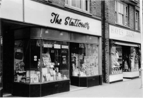 Nos 36 and 38 The Stationer and Hayes Bros c. 1960. 